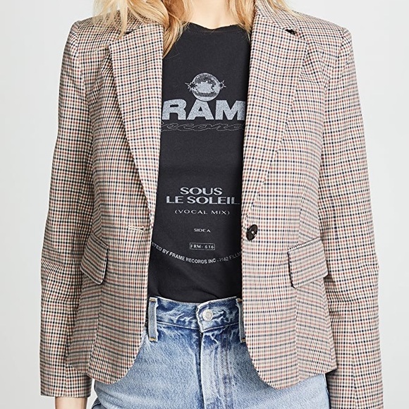 NEW FRAME Plaid Blazer - Picture 3 of 6